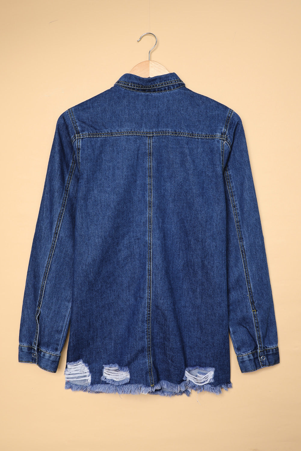 Shacket for Women Dark Blue Jeans