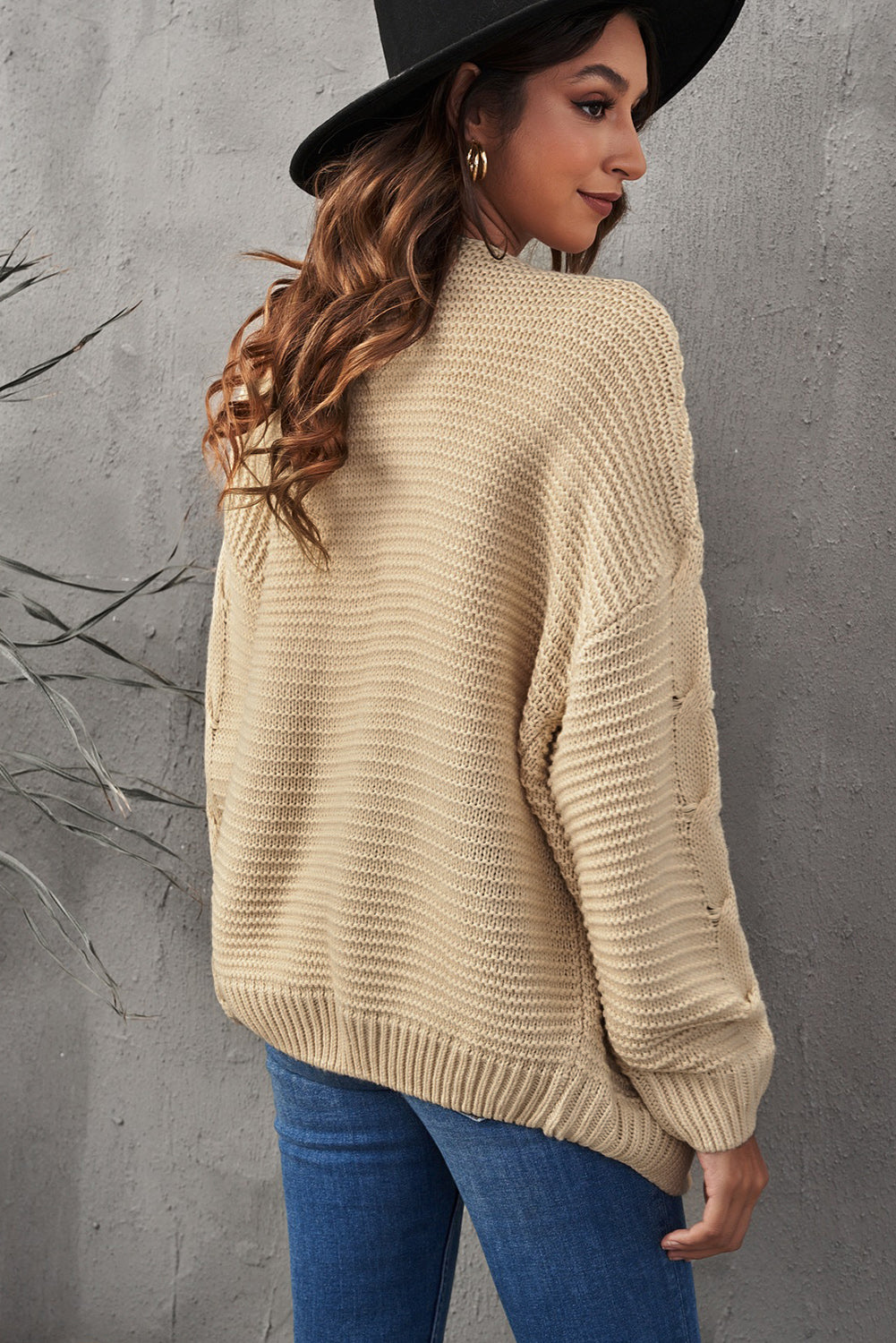 Women's Chunky Wide Knit Cardigan