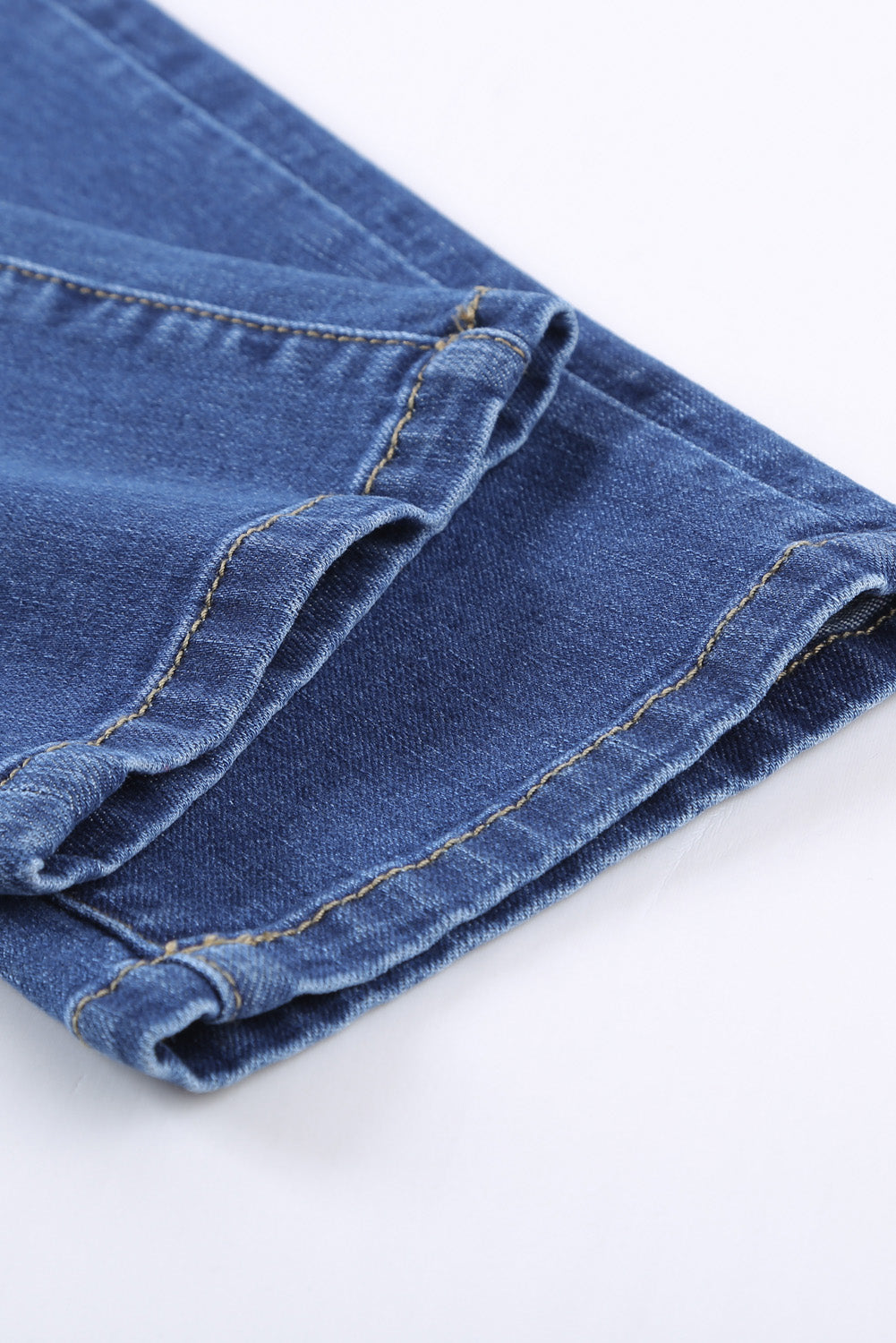 Women's Jeans Featuring Boyfriend Fashion Blue Ripped Plaid Straight Legs