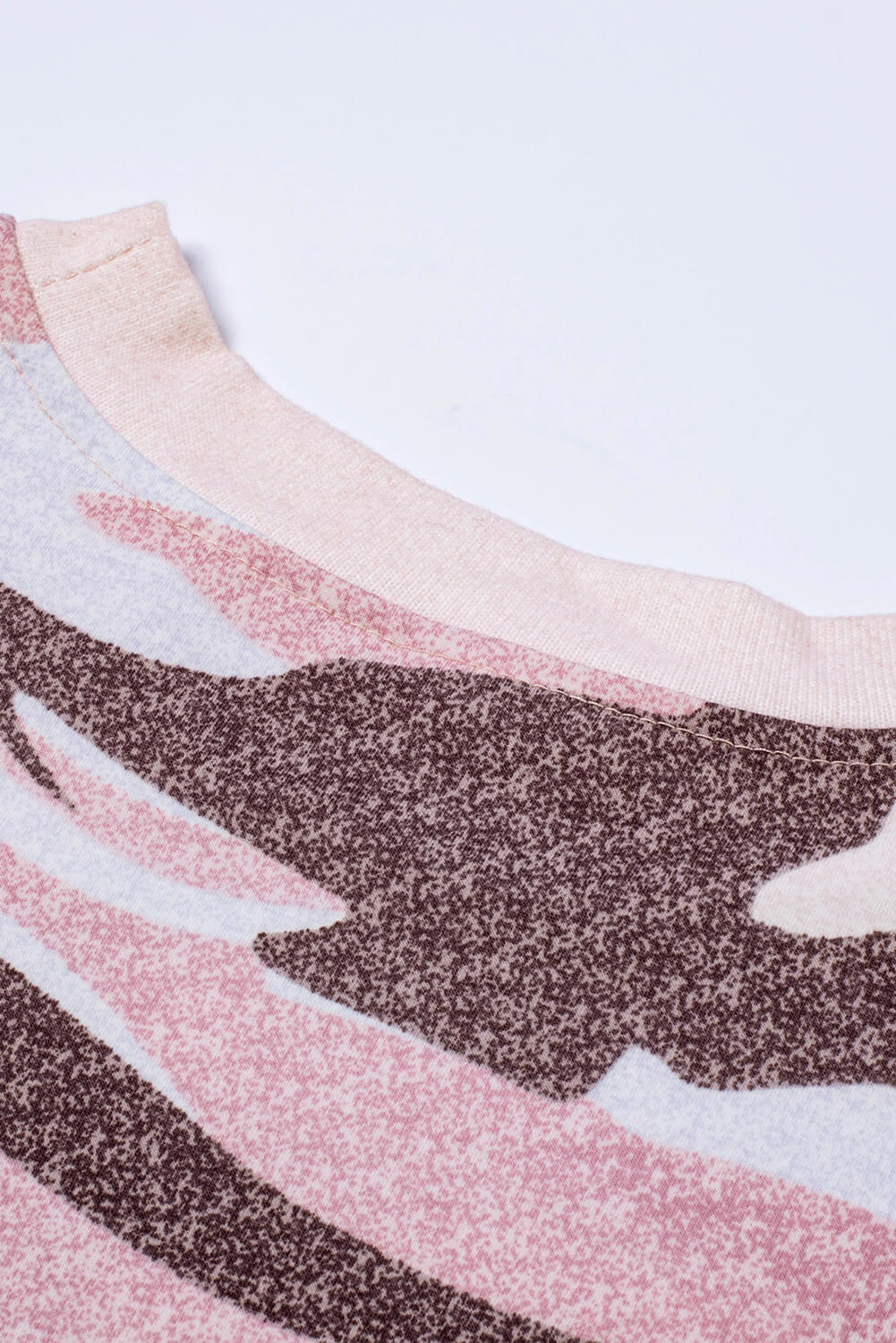 Sweatshirt for Women Pink Digital Camouflage-Print Fashion Dusty
