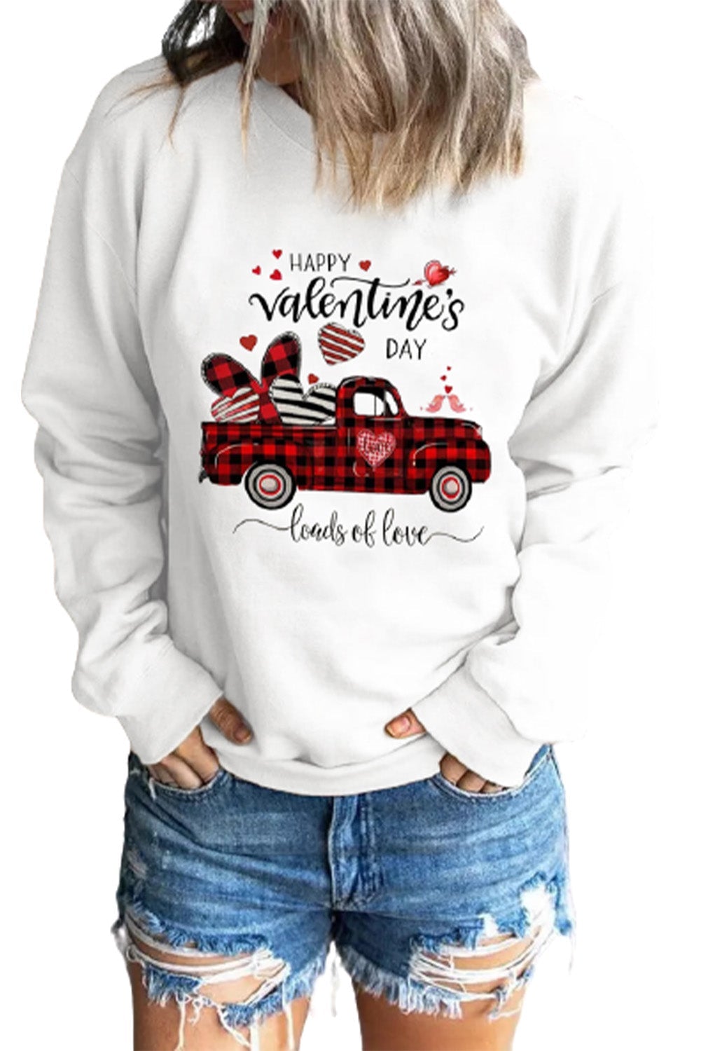 Sweatshirt for Women HAPPY Valentine's DAY