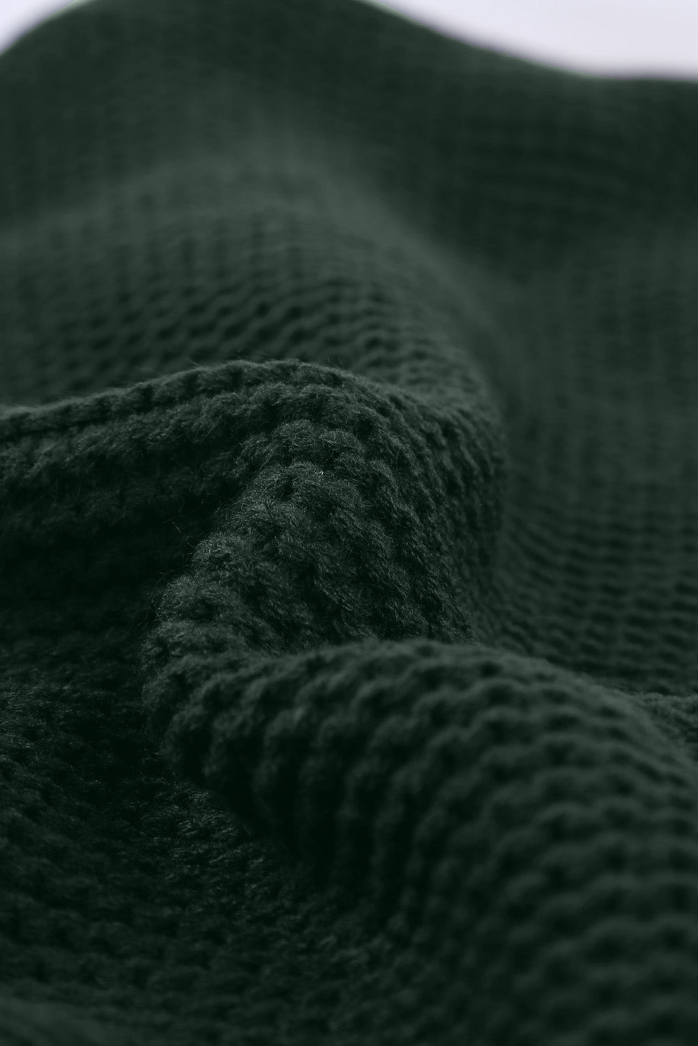 Women's Chunky Women's Green Open Front Knit Cardigan