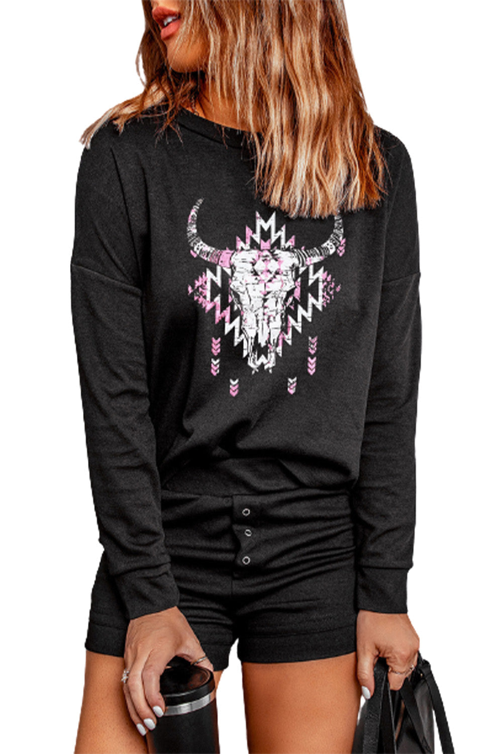 Loungewear for Women Western Steer Shorts