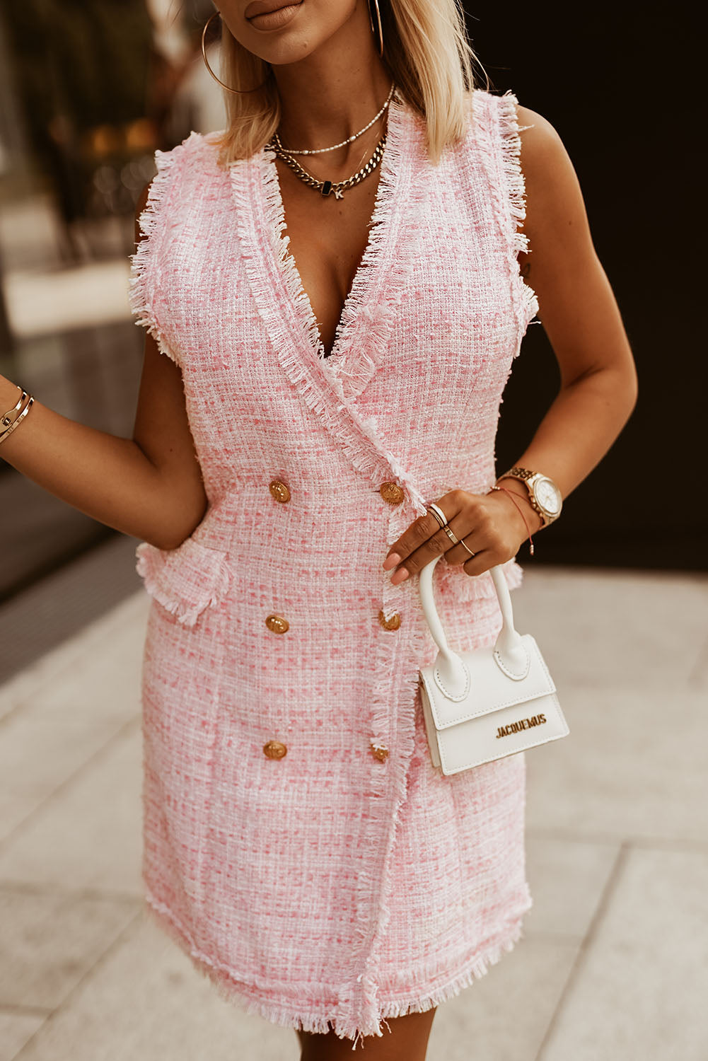 Women's Vest Double Breasted Dress