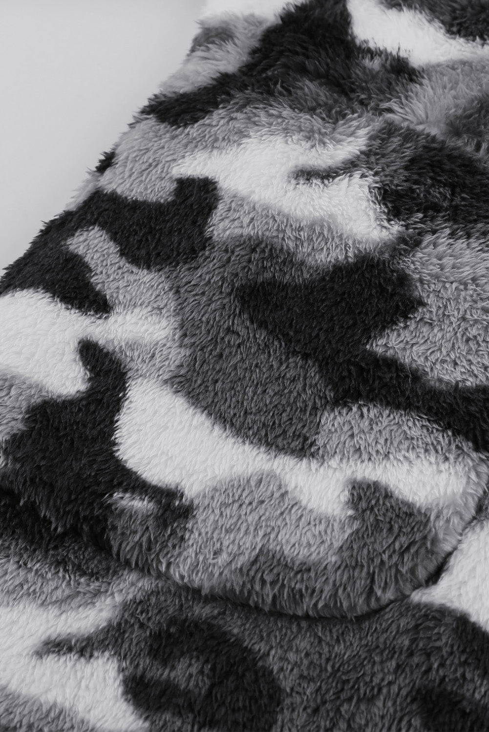 Women's Camo Fleece Hooded Coat