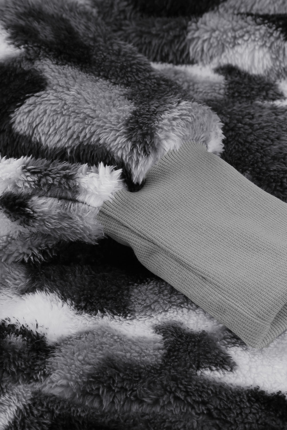 Women's Camo Fleece Hooded Coat