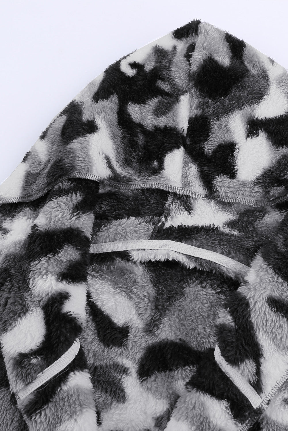 Women's Camo Fleece Hooded Coat