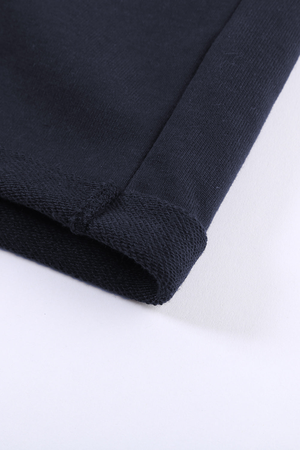 Women's Side Pockets Cuffed Lounge Summer Women Navy Blue Tie Waist Shorts