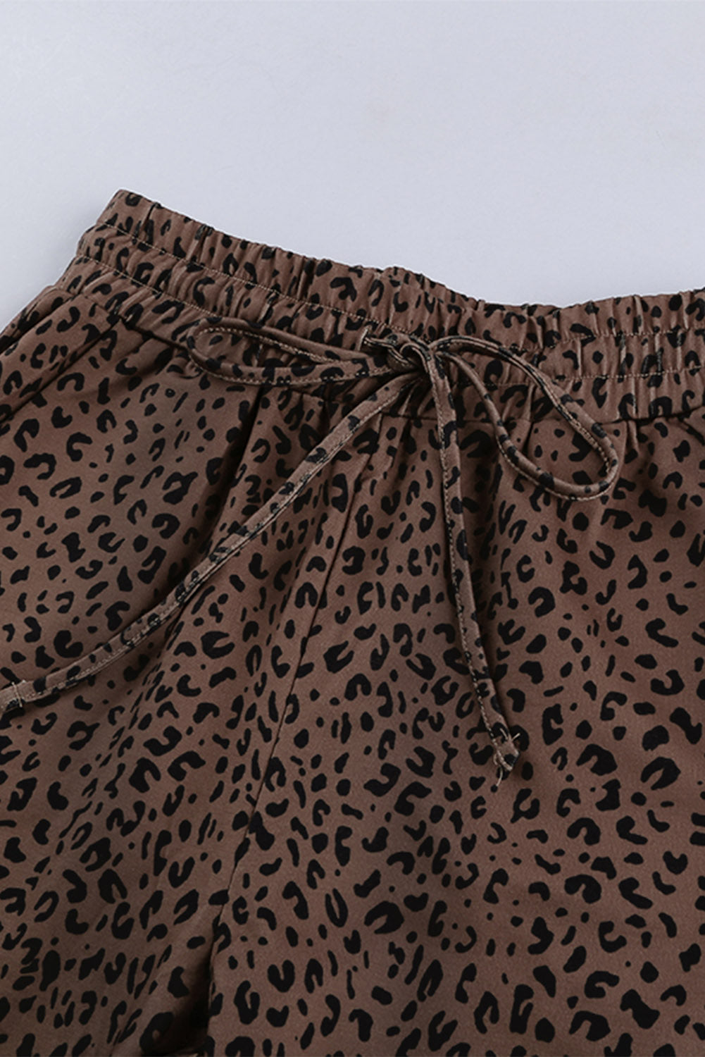 Women's Leopard-Print Women's Everyday Brown Breezy Joggers