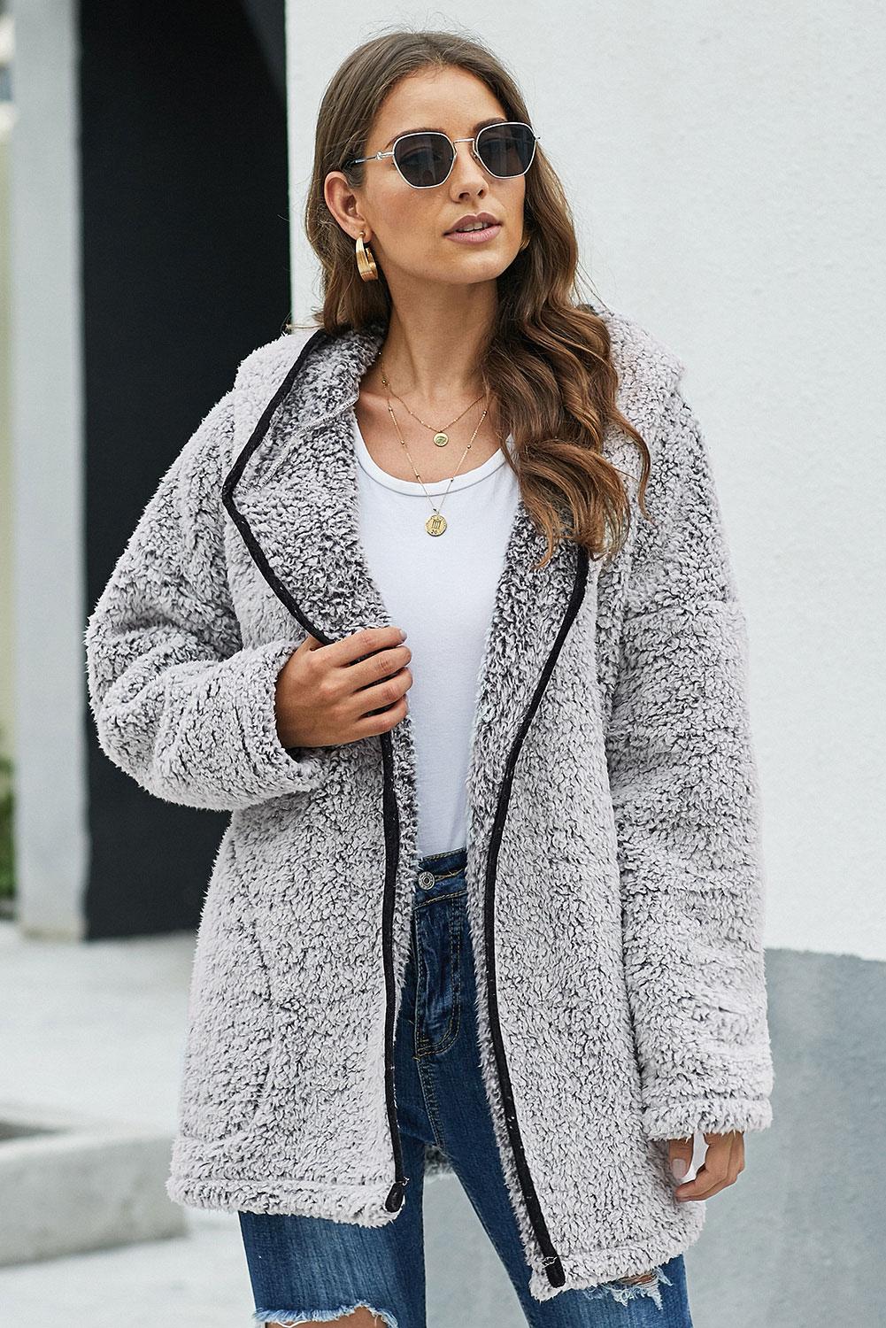 Coat for Women Waiting Dark Gray Wubby Women's Winter Leave Them