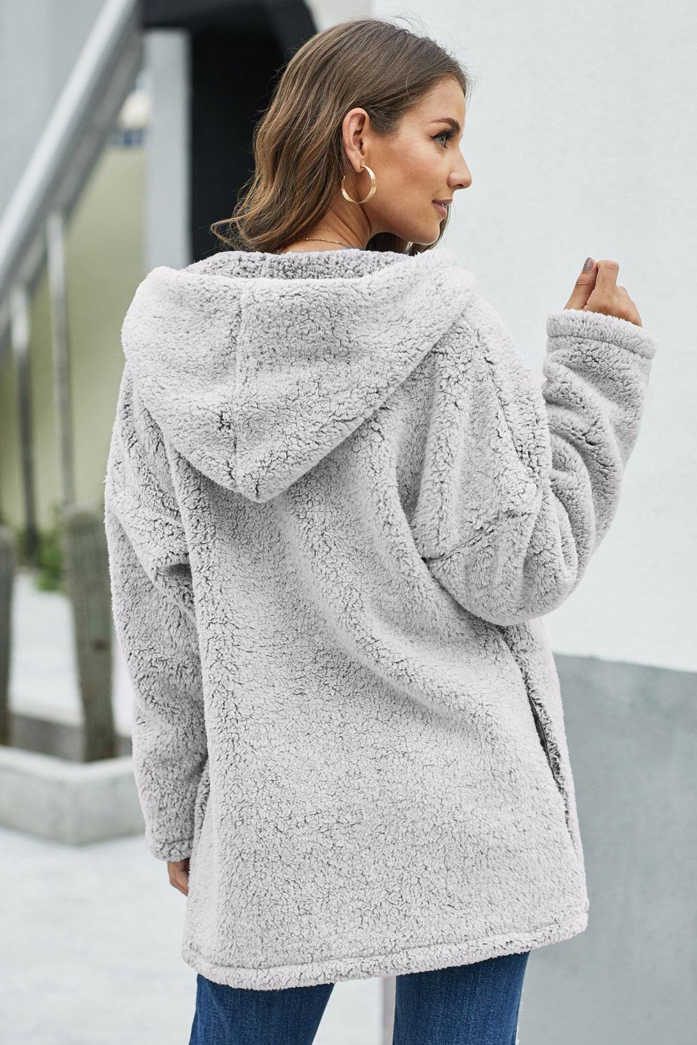 Women's Women's Winter Leave Them Waiting Light Gray Wubby Coat