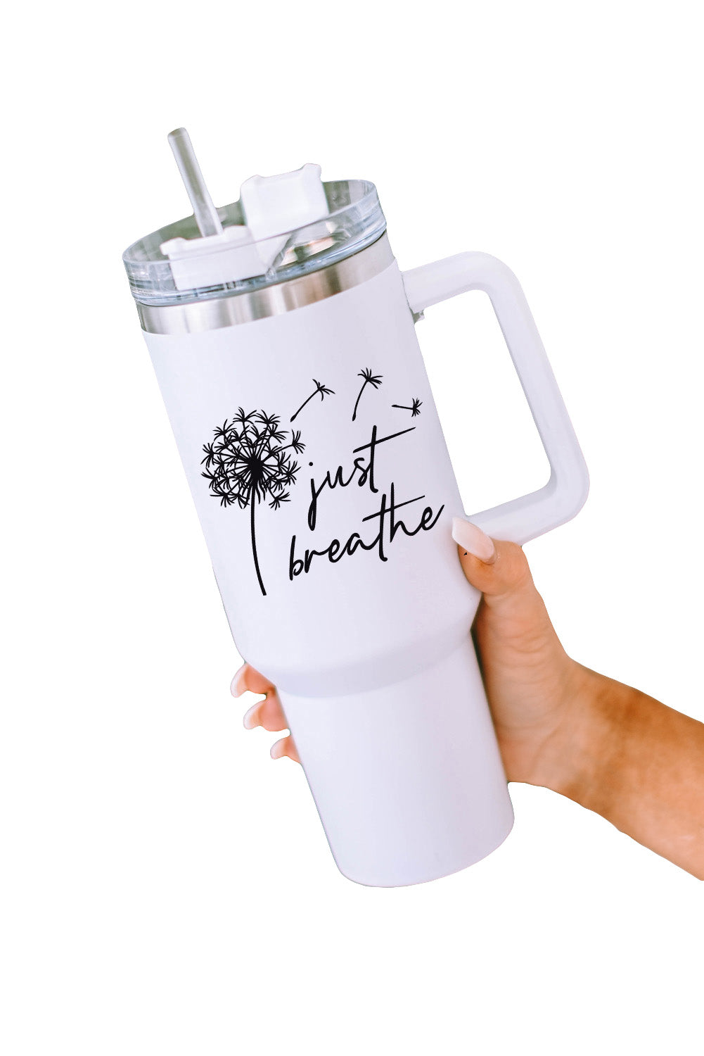 Dandelion Just Breathe Stainless Steel Insulate Cup with Lid 40oz