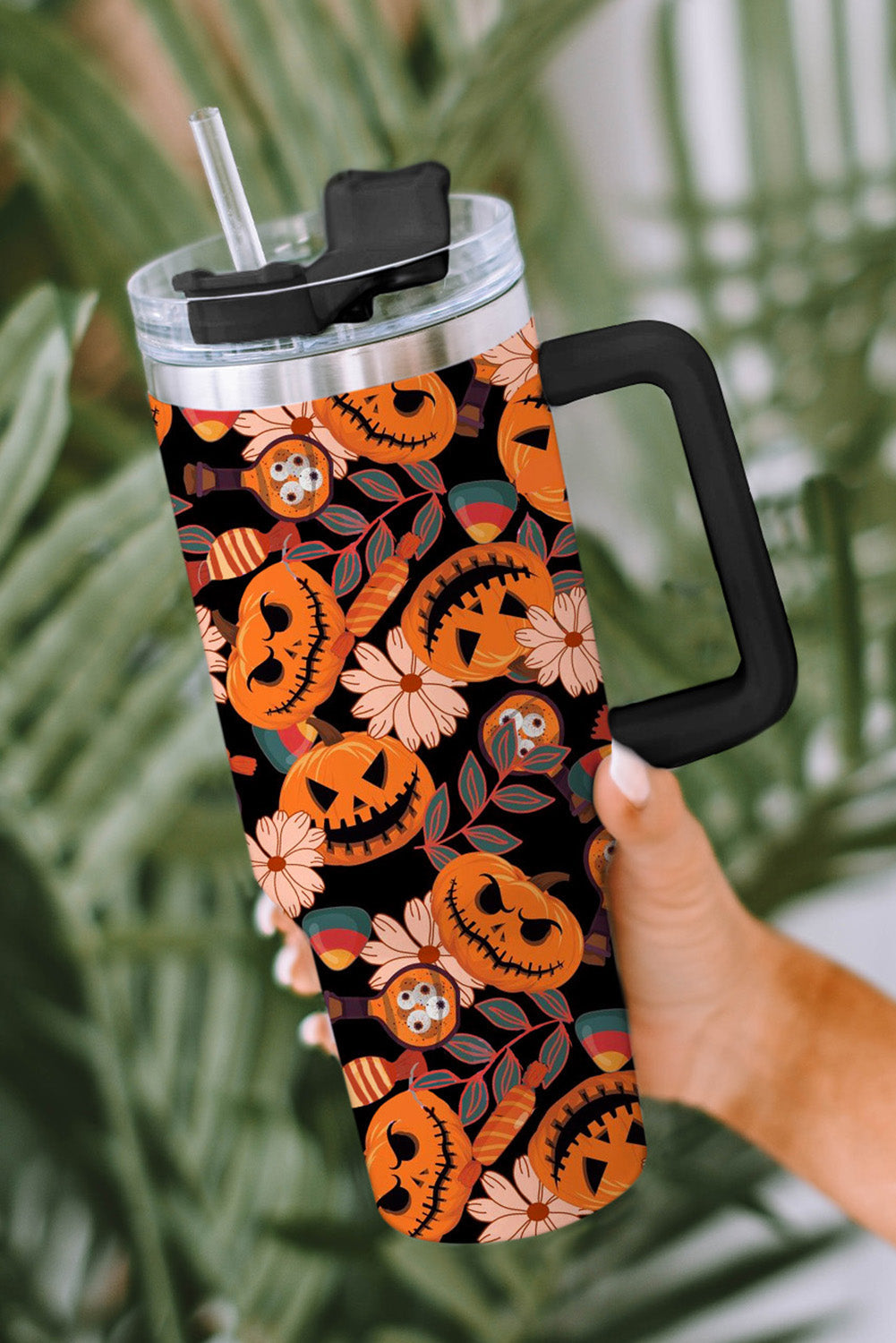 Pumpkin Print Halloween Print 304 Stainless Vacuum Cup 40oz