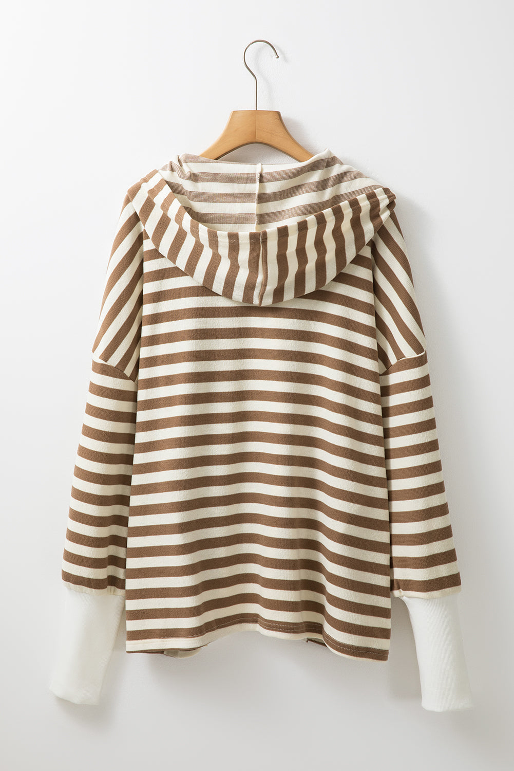 Women's Plus Size Quarter Buttons Hoodie