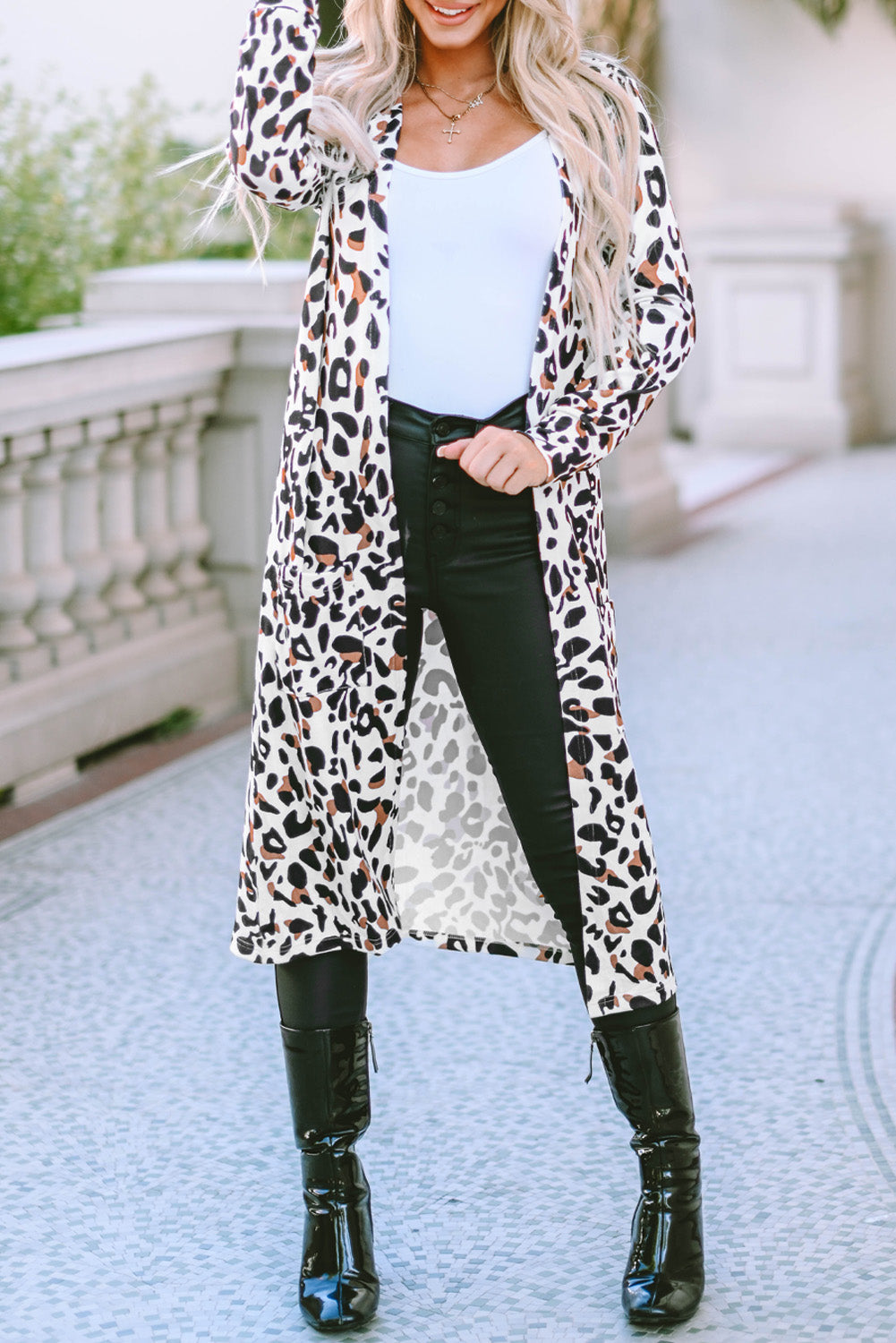 Women's Open Front Duster Cardigan
