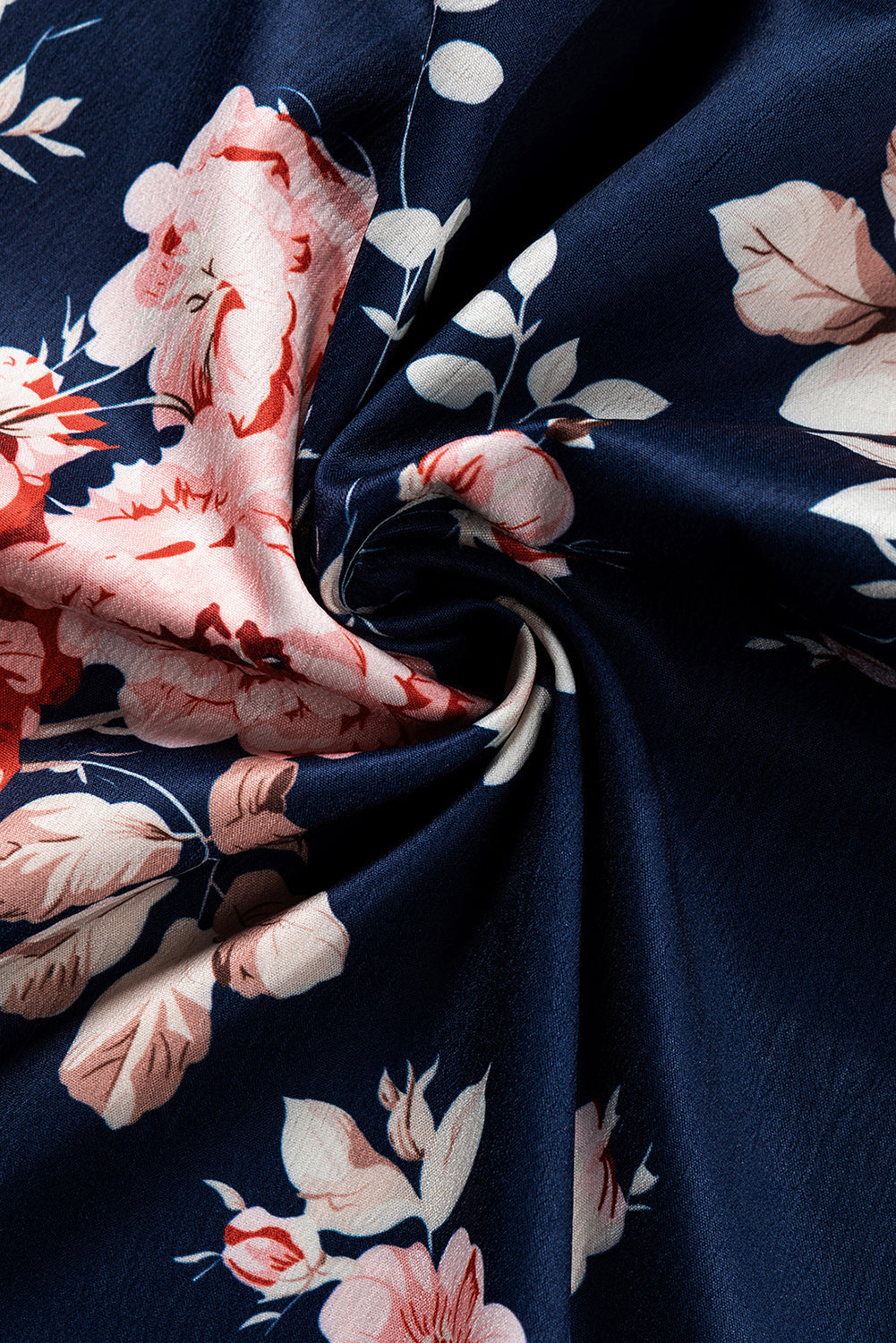 Women's Blouse Featuring Floral-Print Ruffle-Trimmed Flounce Sleeve