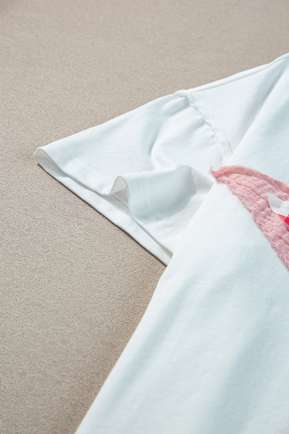 Women's T-shirt with Star Patchwork Loose