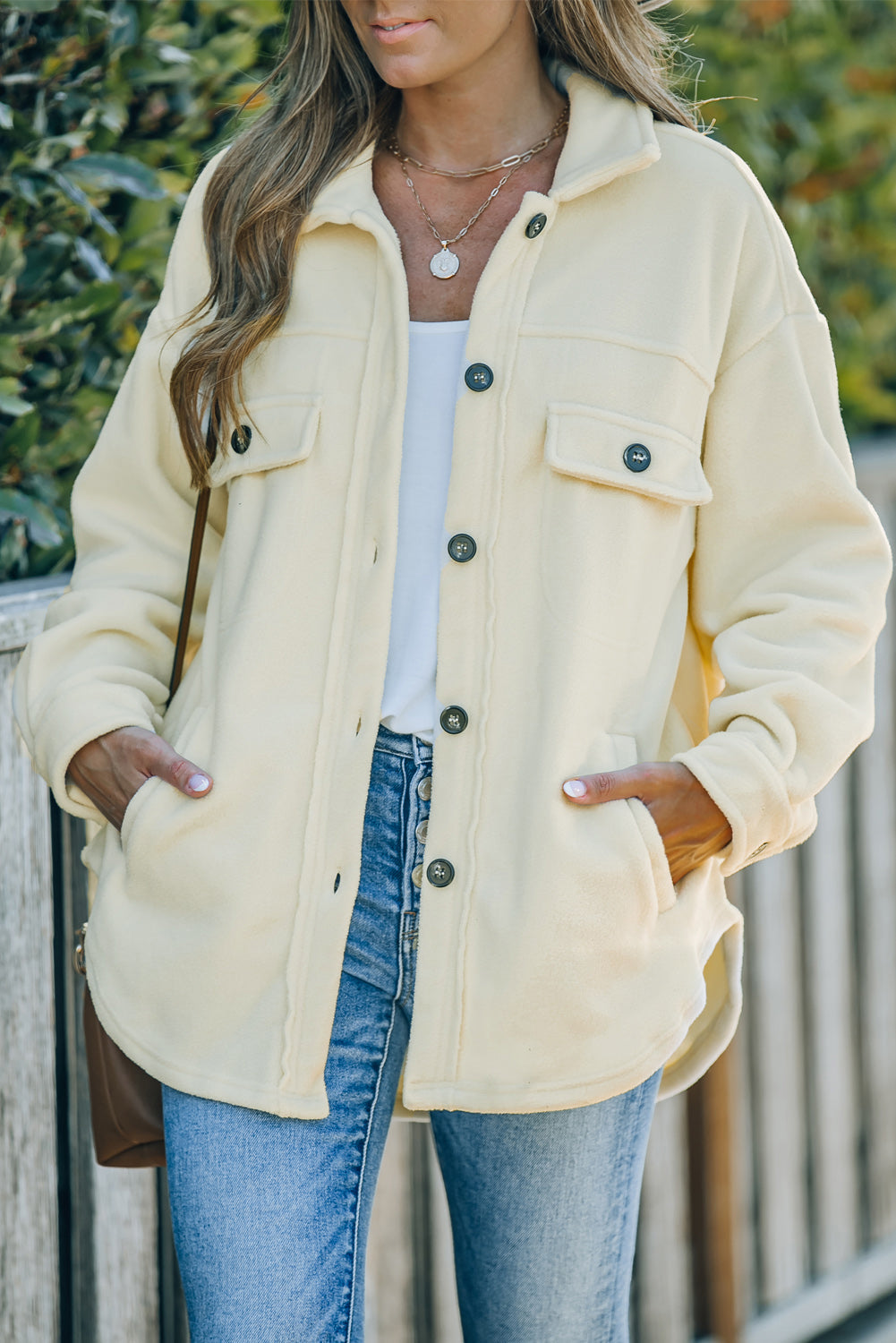 Women's Shirt Jacket with Button-Front