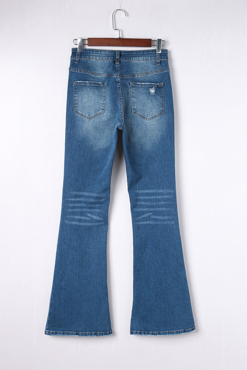 Women's High Rise Medium Wash Flare Jeans