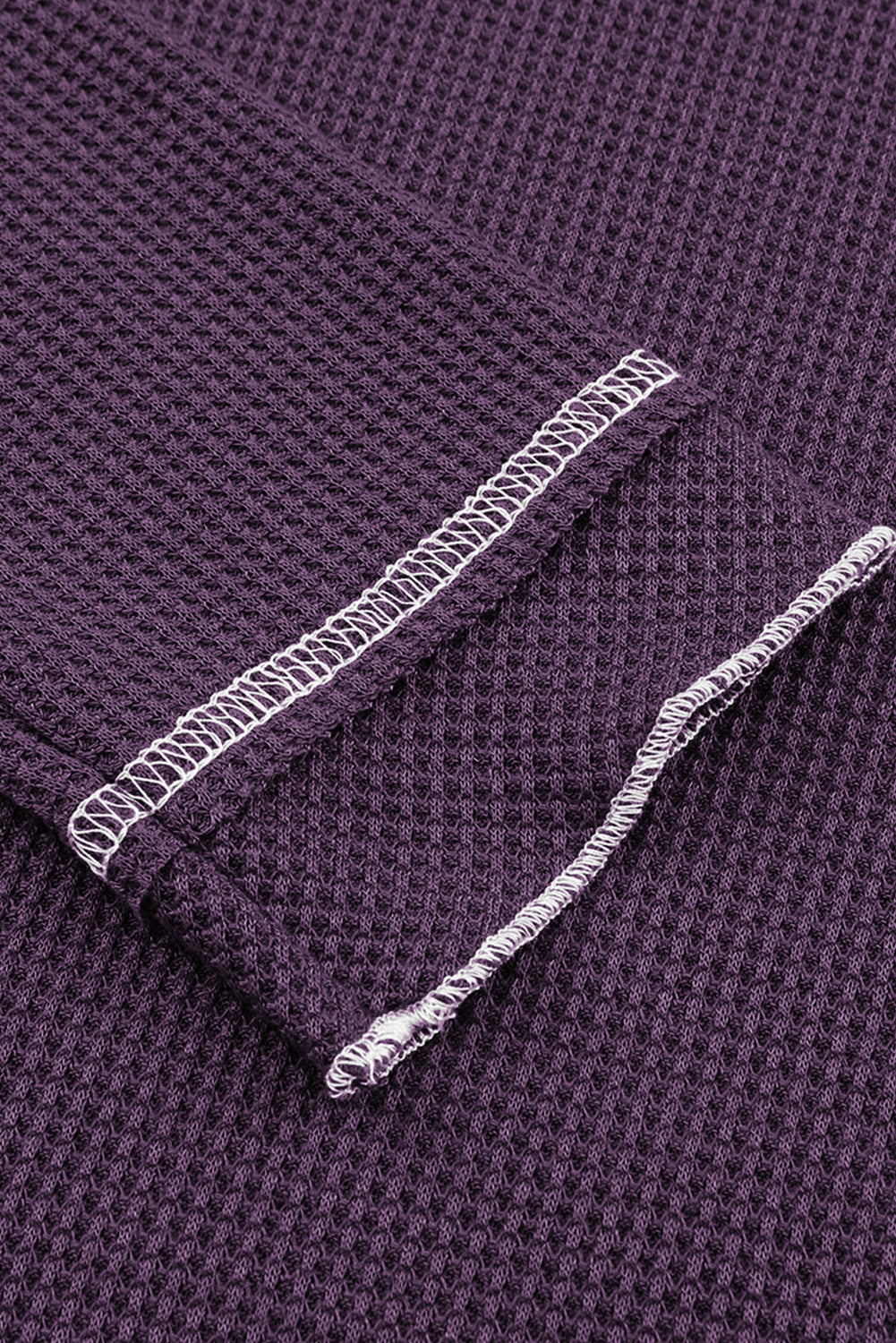 Textured Round-Neck Long-Sleeved Top Style