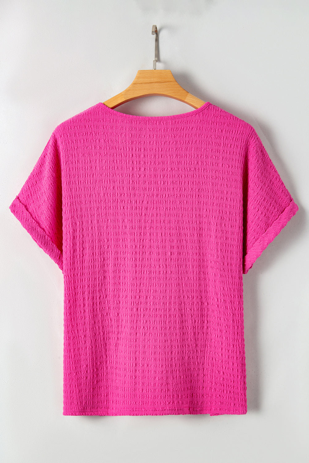 T Shirt for Women Folded Sleeve Plus Size