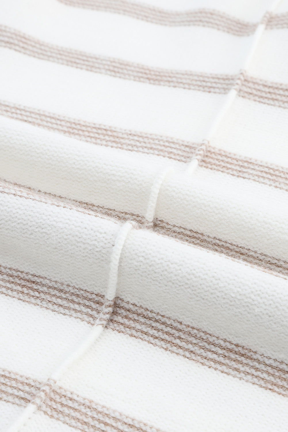 Women's Sweater Featuring Cowl Neck Striped