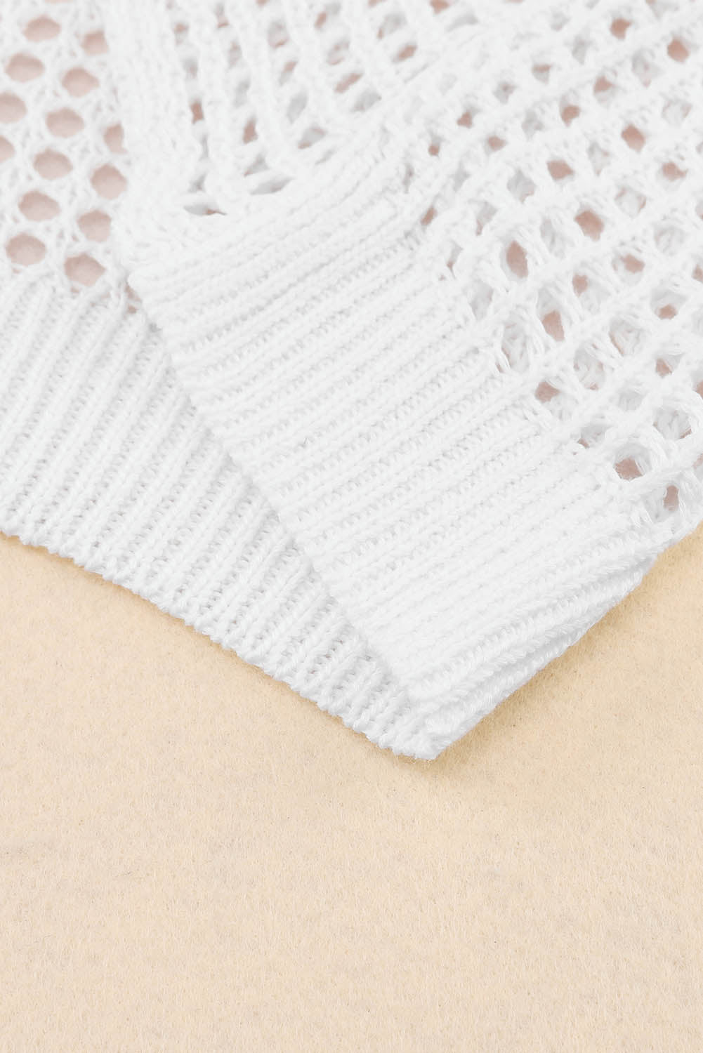 Women's Eyelet Twisted Back Knit Top
