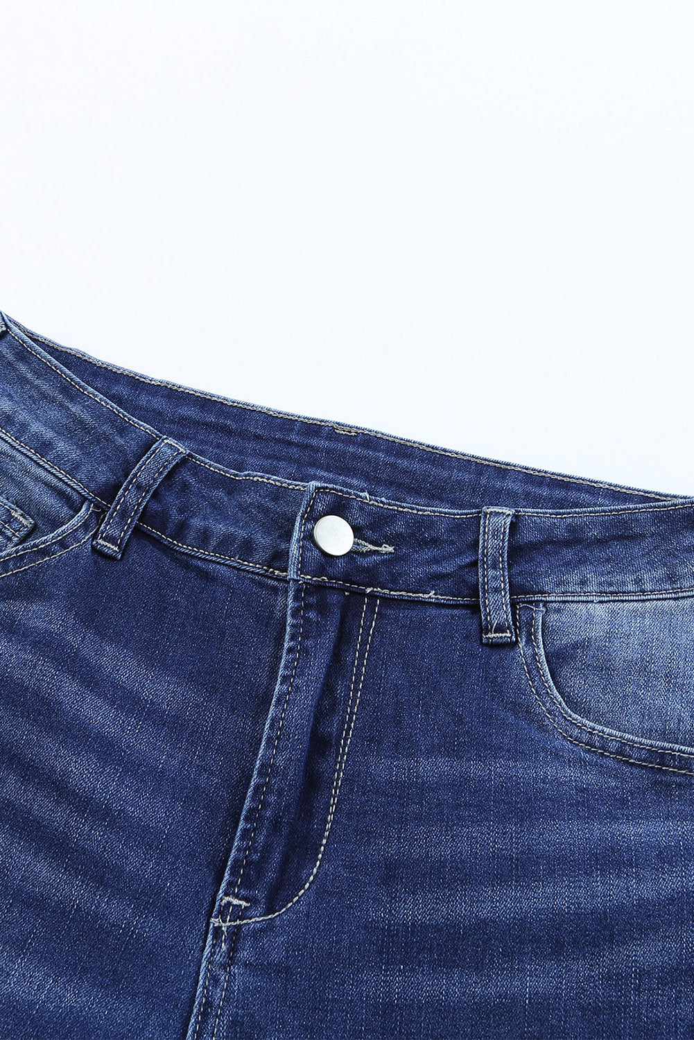 Women's Flare Jeans with Western Pattern High-Rise Rise