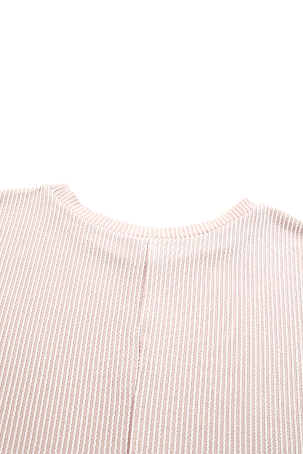 Women's T Shirt with Knitted Tunic Oversized Rib-Knitted