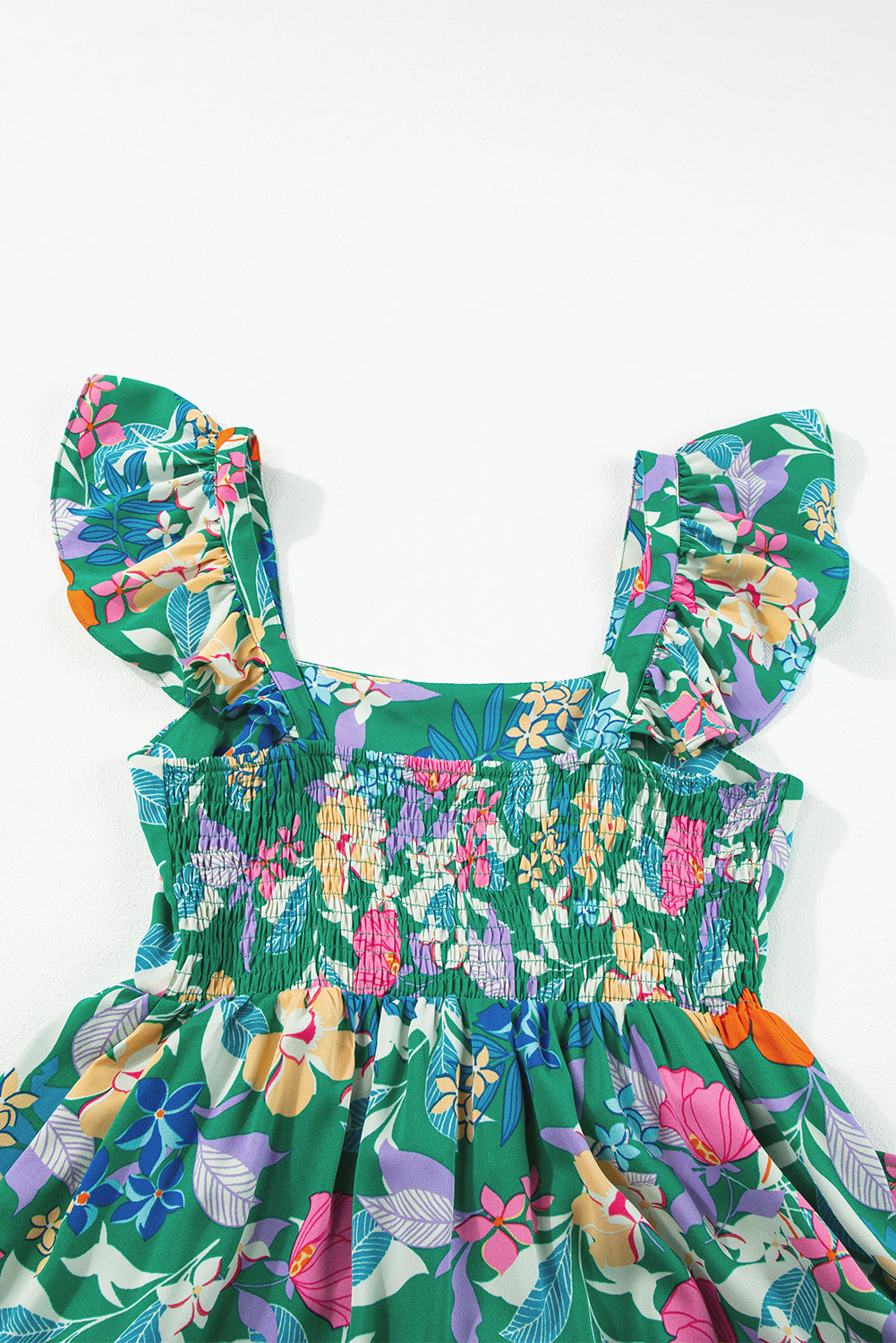 Women's Dresses Featuring Maxi Floral-Print Print Sleeveless