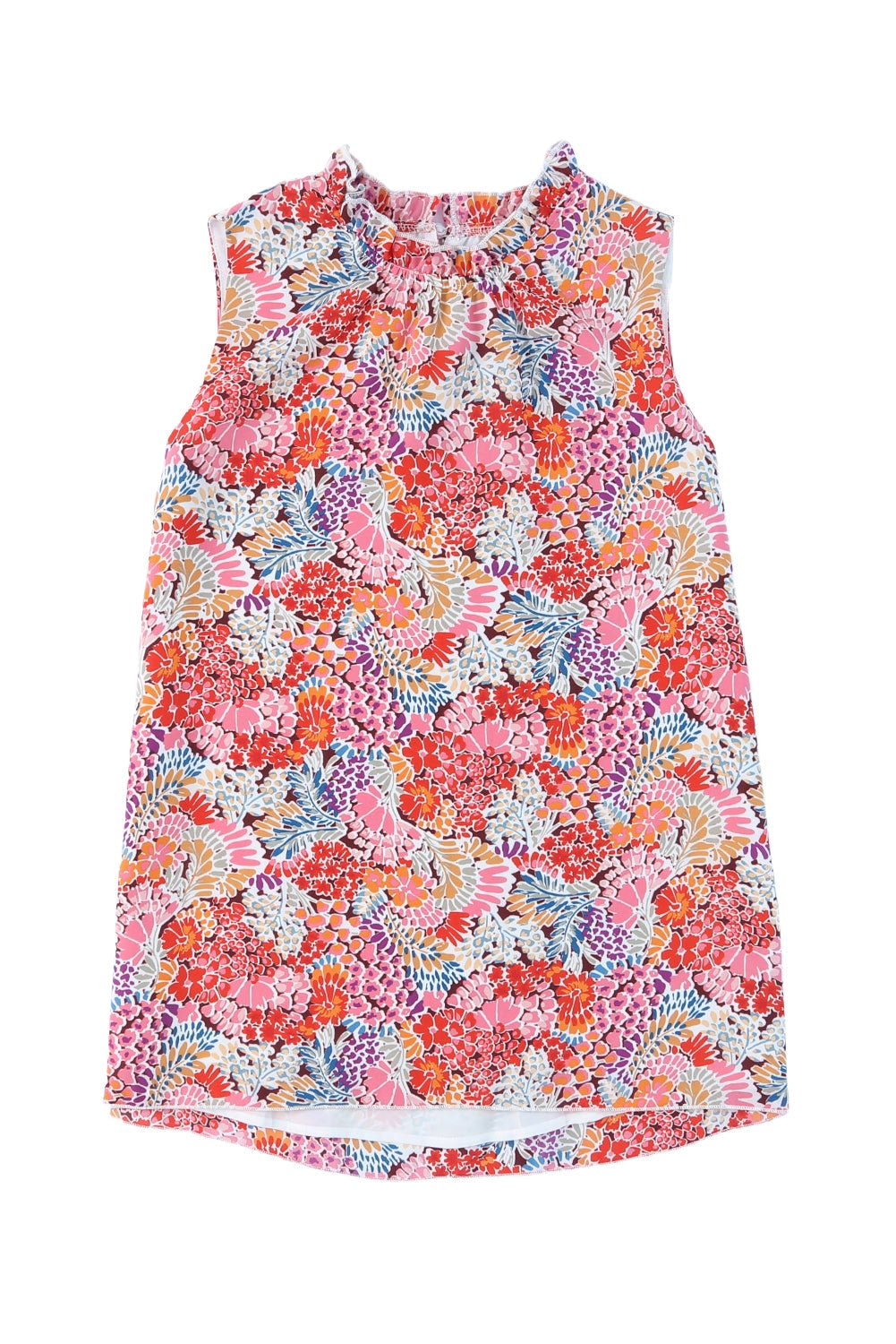Women's Tank Top Featuring Floral-Print Print Relaxed