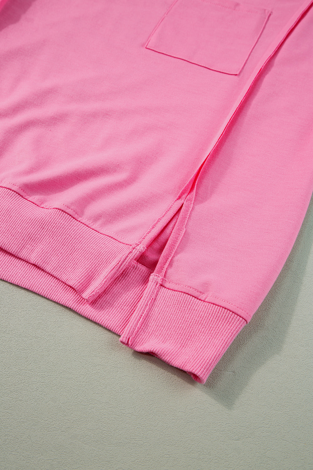 T Shirt for Women Split Loose Exposed Seam