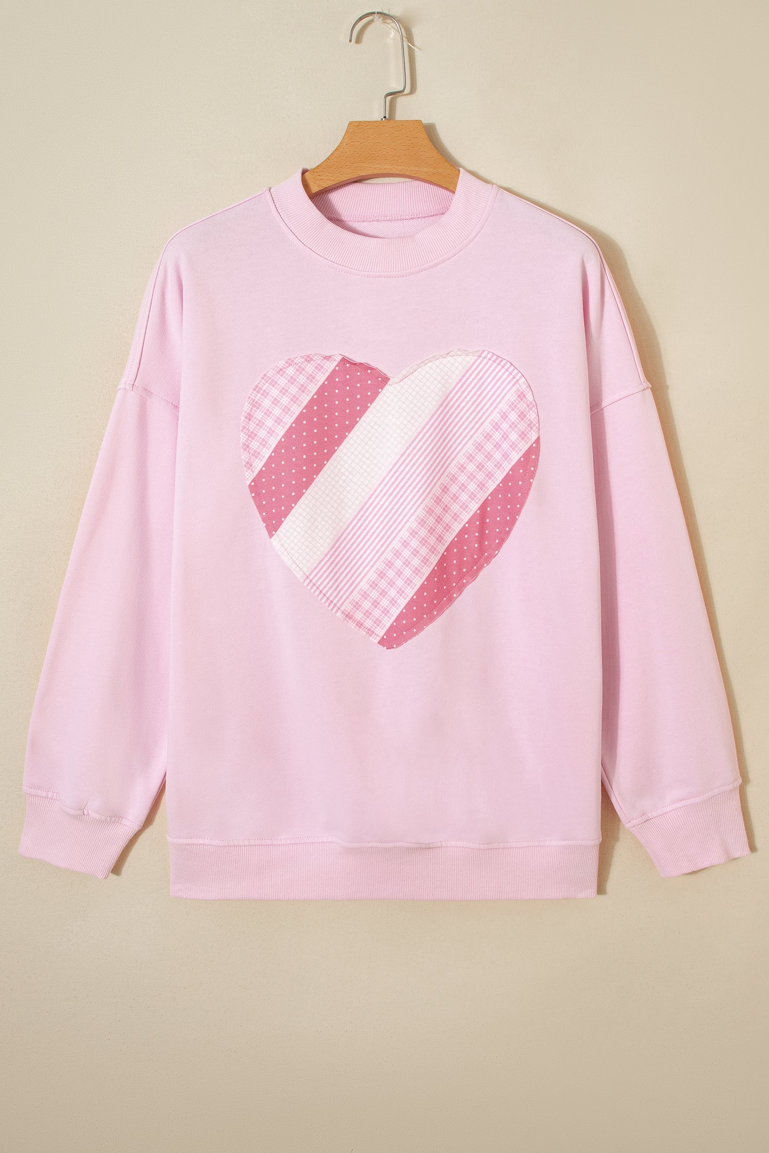 Sweetheart Patchwork Oversize Sweatshirt