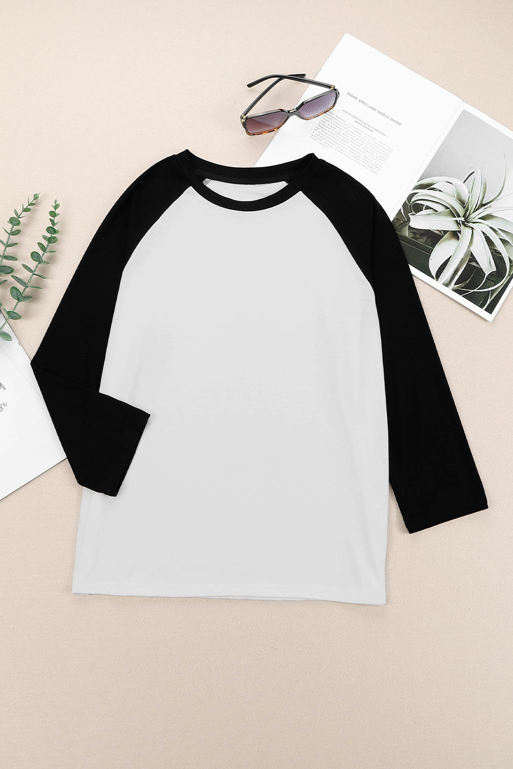 Women's Top with Raglan-Sleeve Pullover