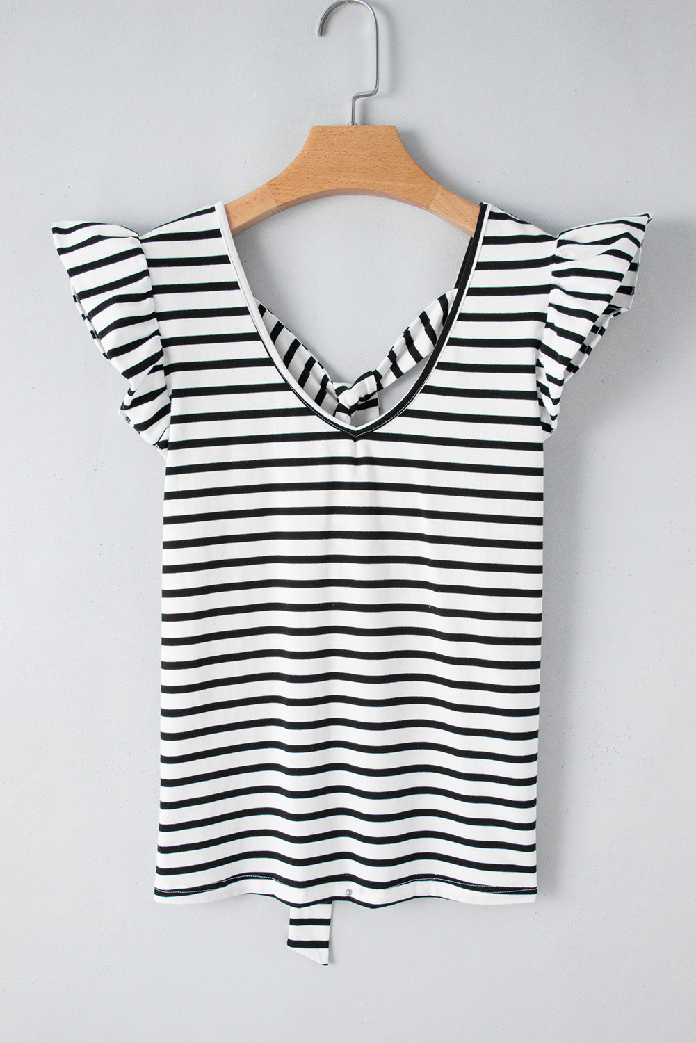 Women's Hollowed Butterfly Sleeve T Shirt