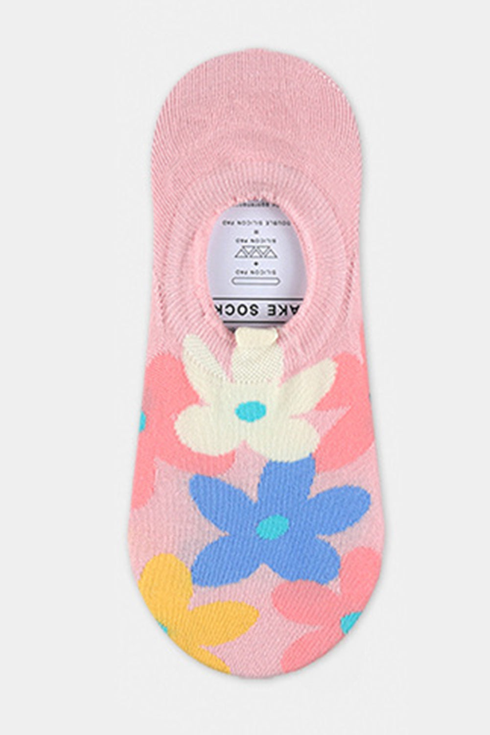 Cute Floral-Print No Show Socks