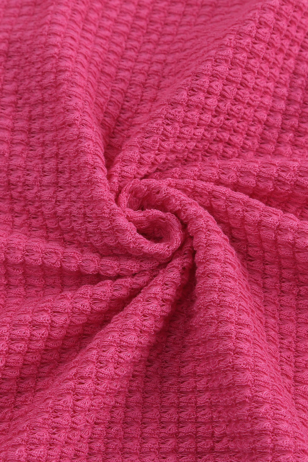 Women's Shirt Featuring Waffle Knitted Button Up Everyday