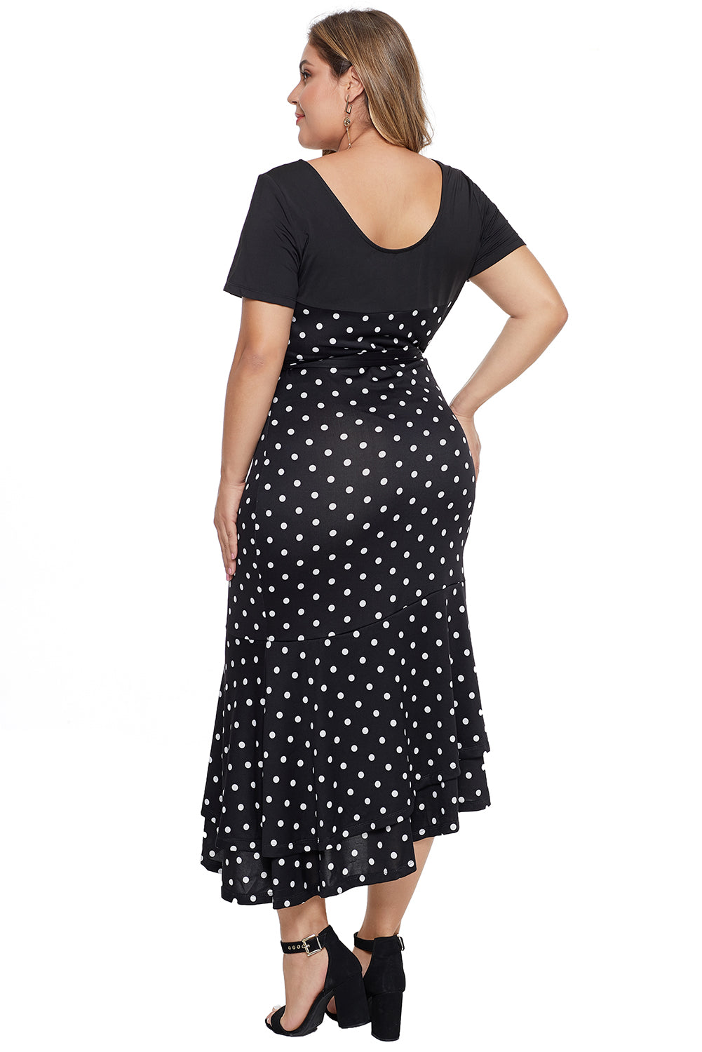 Dolly Flare Polka-Dot Dress