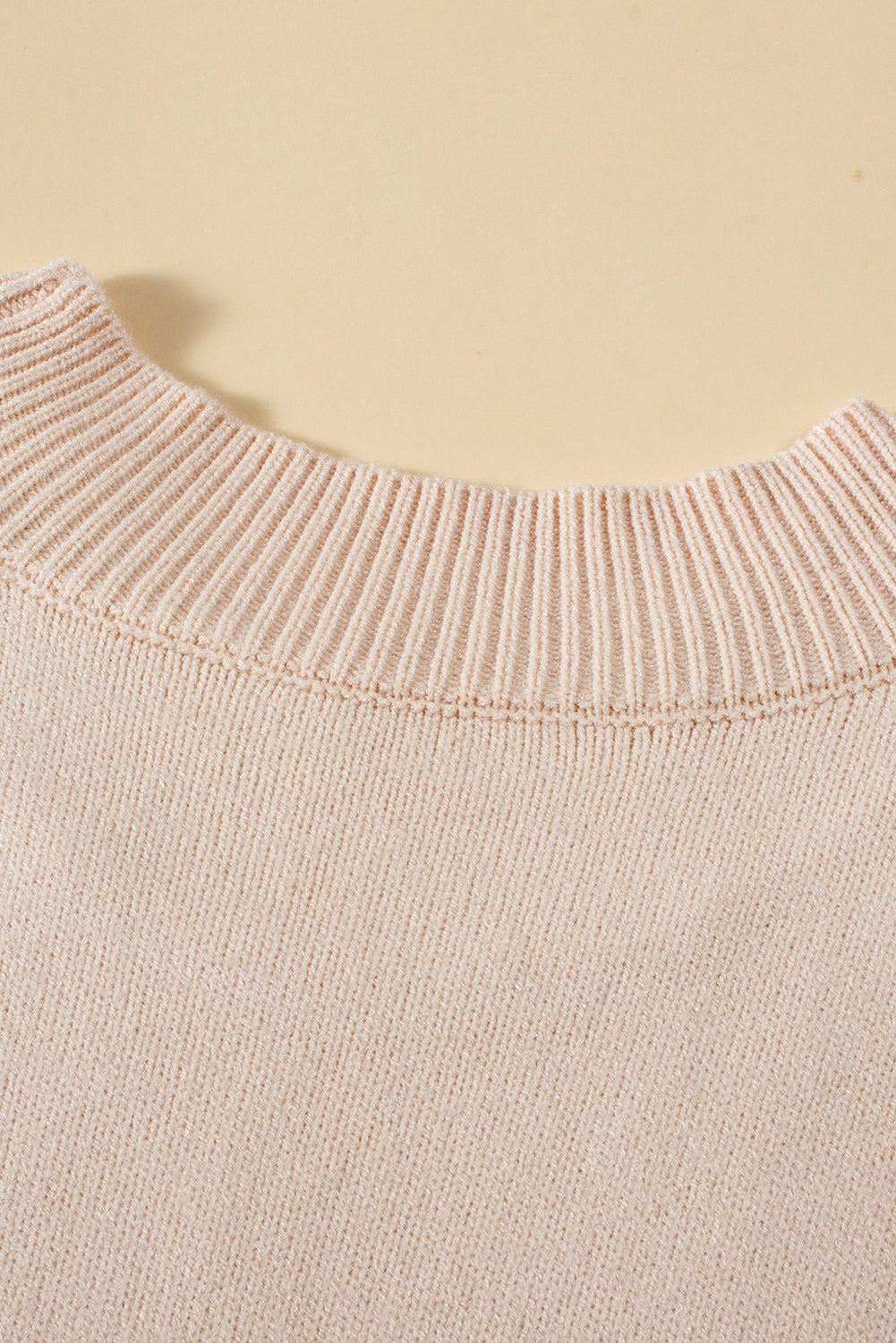 Sweater for Women Mock Neck Plus Cable Knitted