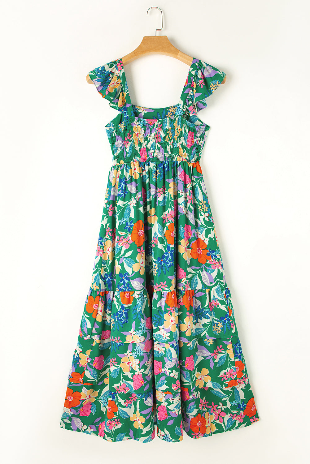 Women's Dresses Featuring Maxi Floral-Print Print Sleeveless