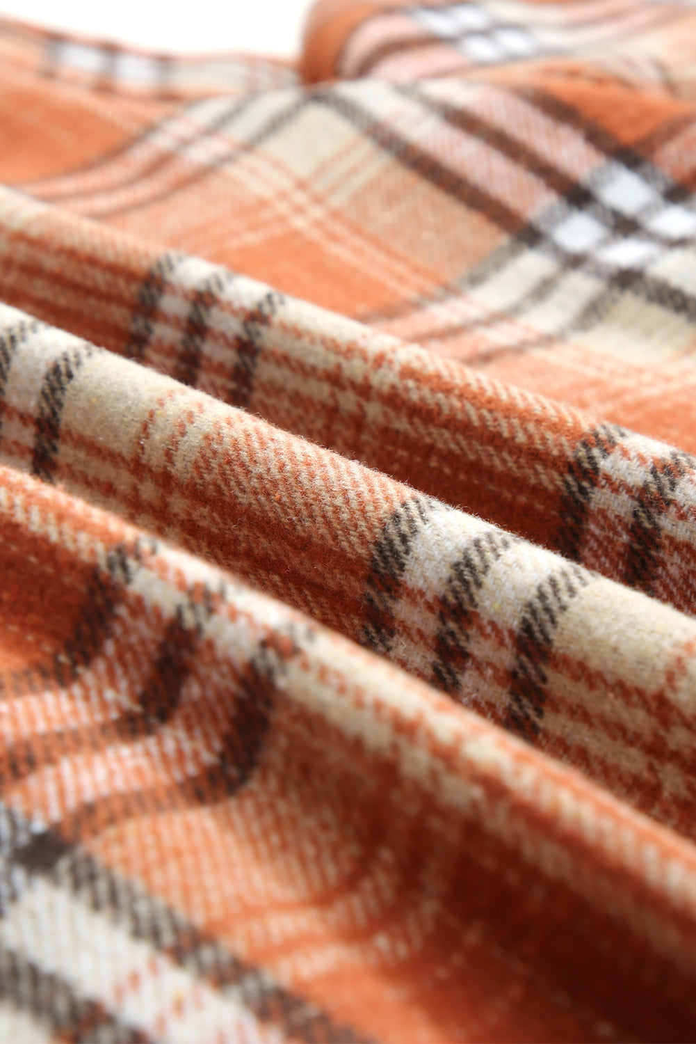 Shacket for Women Hooded Plaid Lined