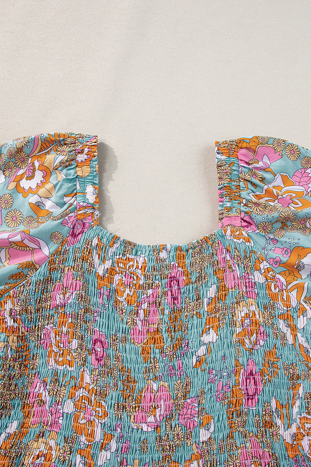 Floral Dresses for Women Sleeve High-Rise Balloon