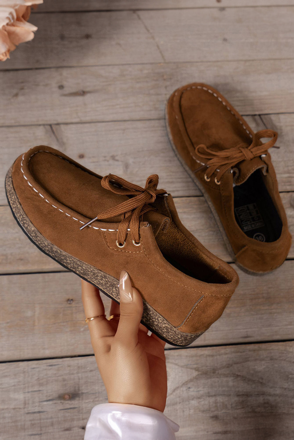 Thick Sole Lace-up Everyday Shoes