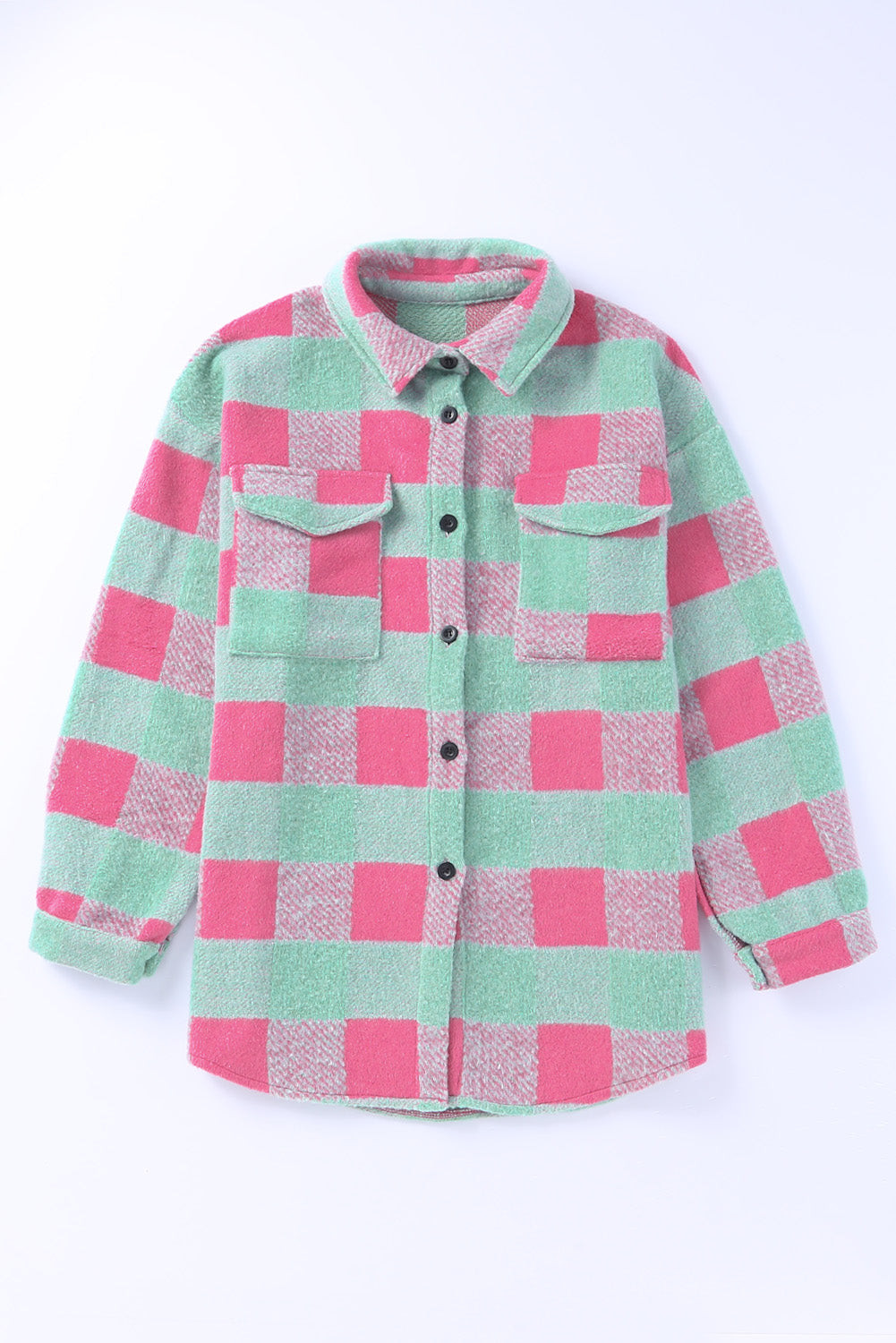 Shacket for Women Plaid Pattern Oversized