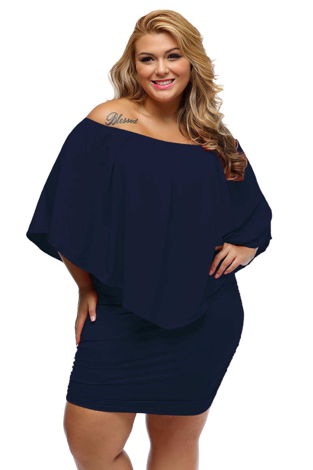 Dress for Women Mini Poncho Plus size