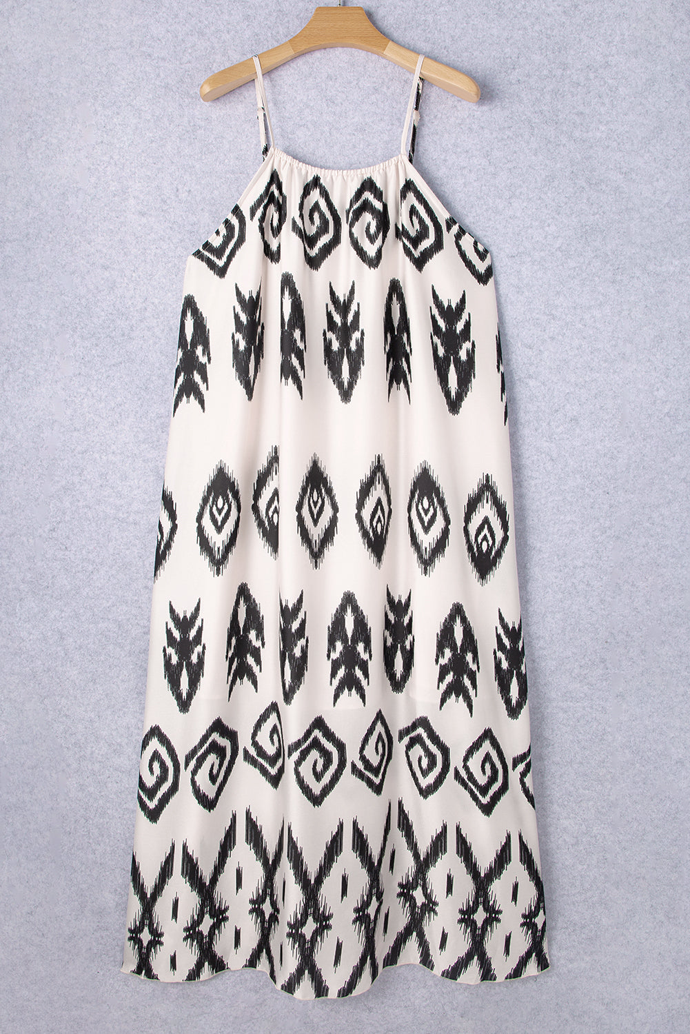 Women's Maxi Dress Featuring Halter Plus Size Western Print