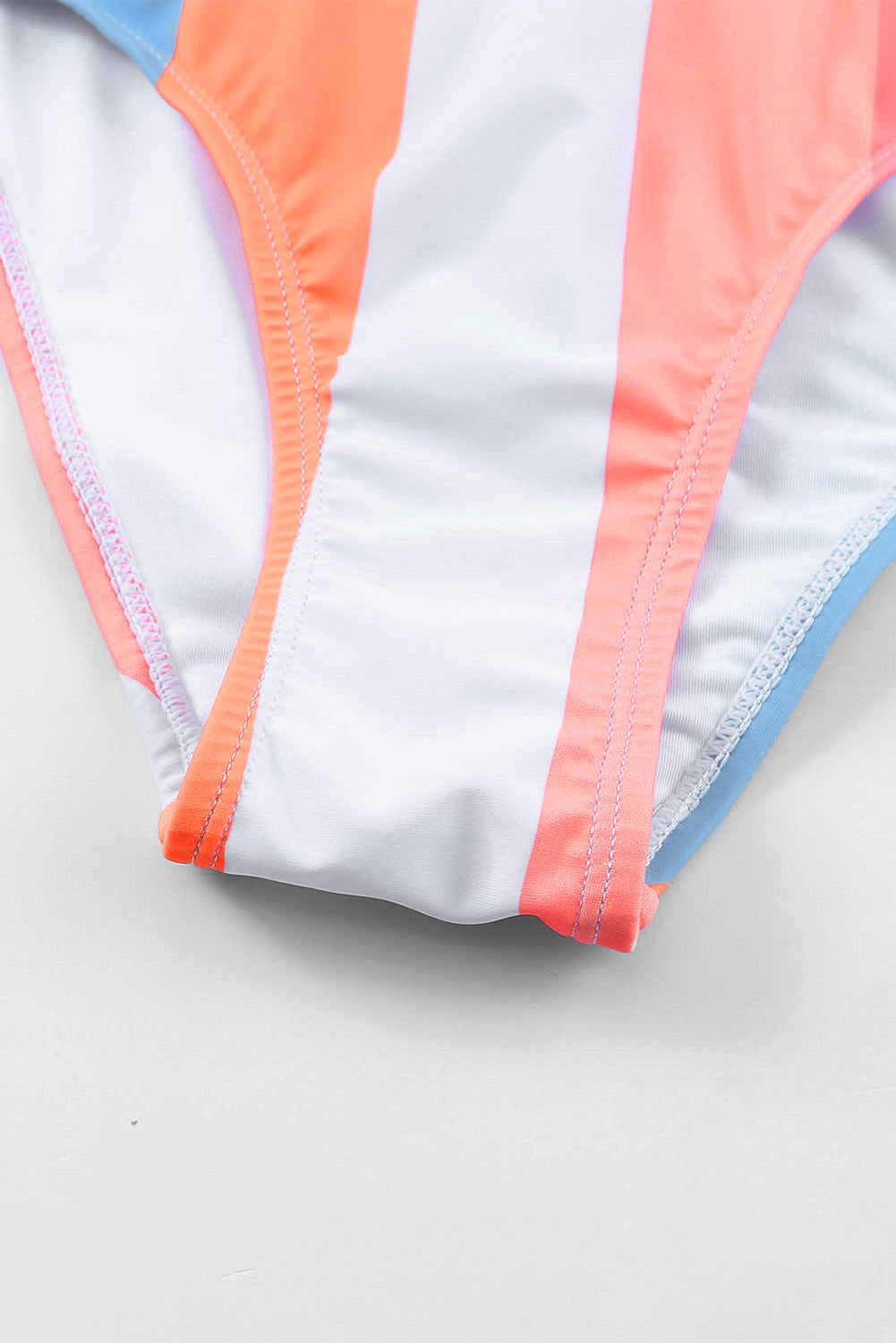 Women's Bikini Striped High-Rise Swimsuit