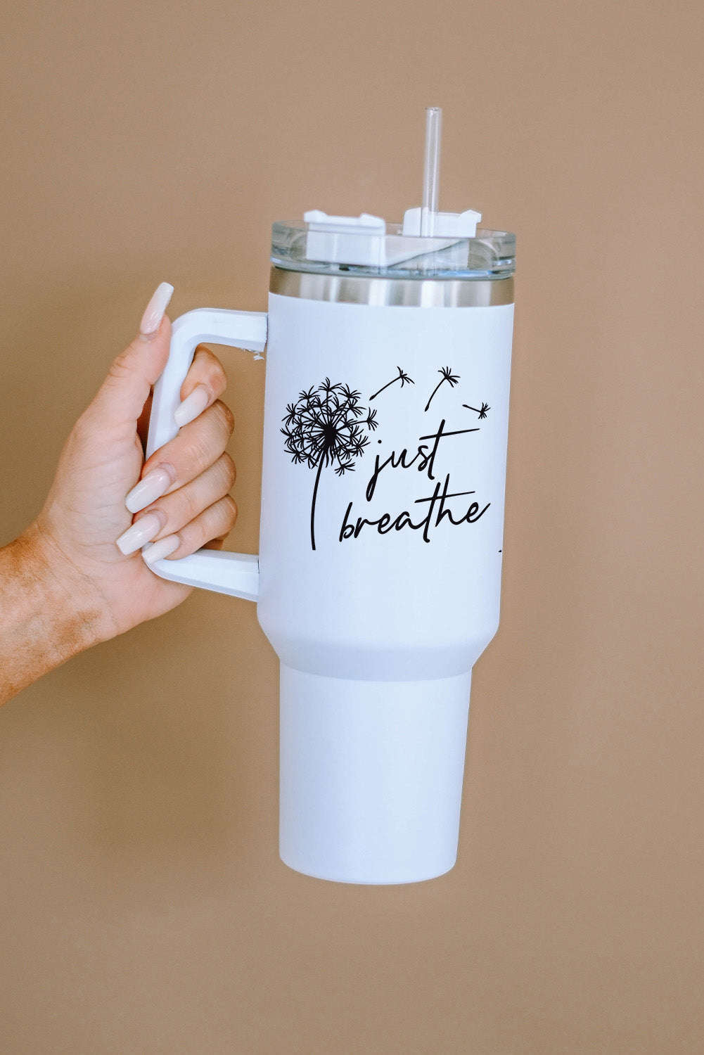 Dandelion Just Breathe Stainless Steel Insulate Cup with Lid 40oz