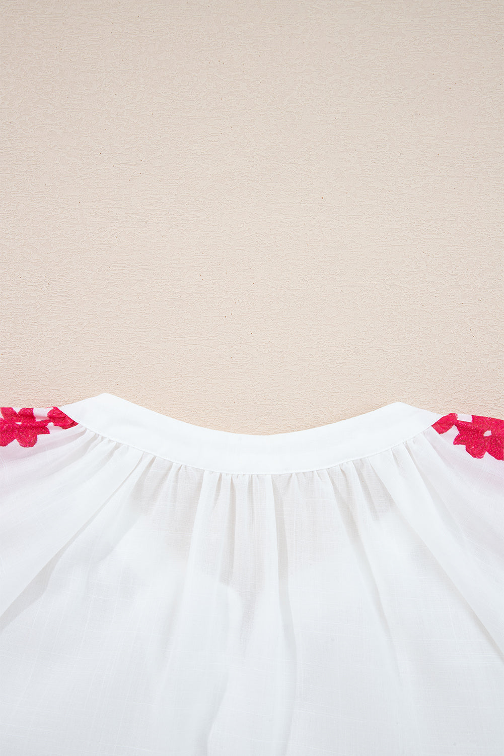 Floral Long-Sleeved Embroidered Puff Everyday Shirt