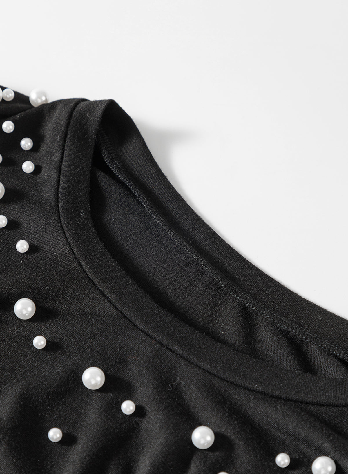 Women's Shoulder Pearls Beaded Tank Top